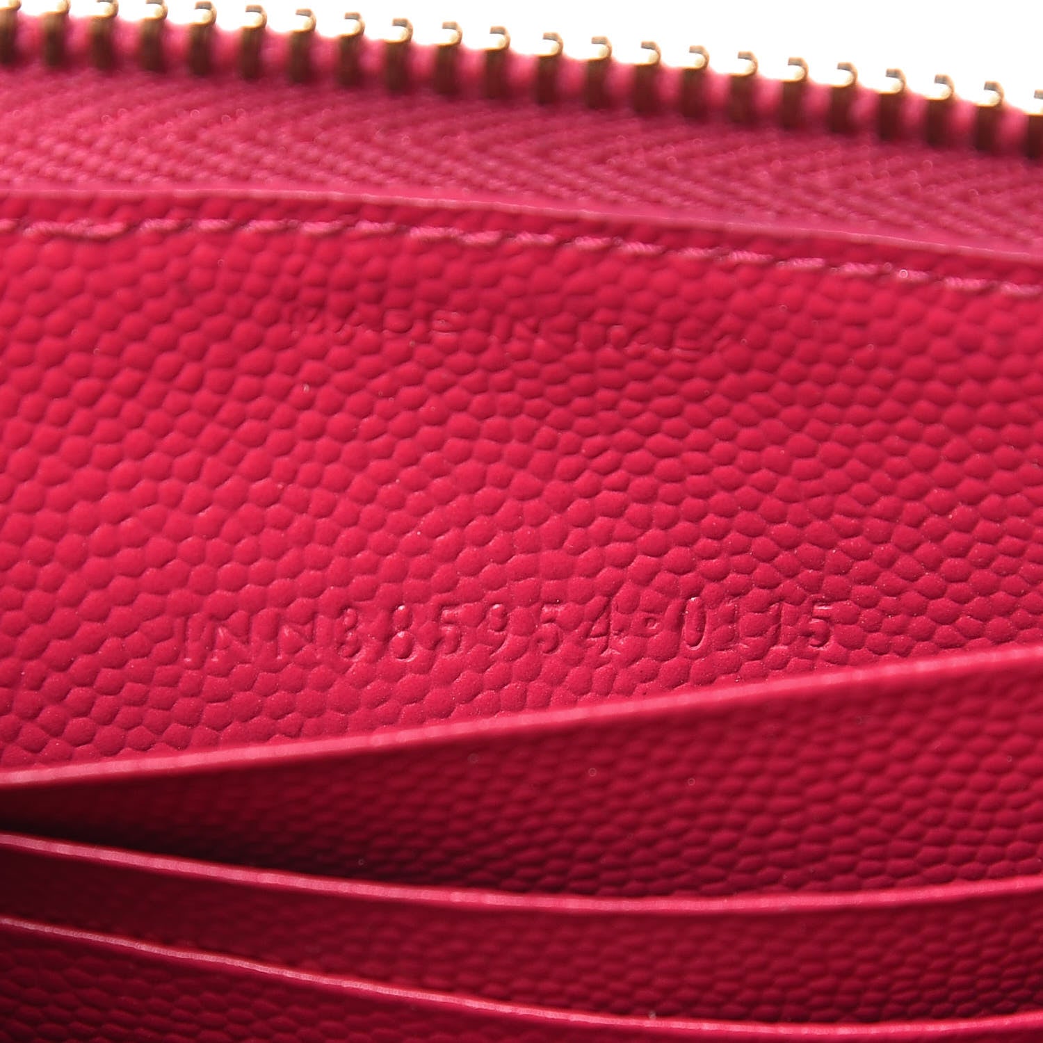 Saint Laurent Grain De Poudre Matelasse Chevron Monogram Phone Wallet Pink 7 of 8