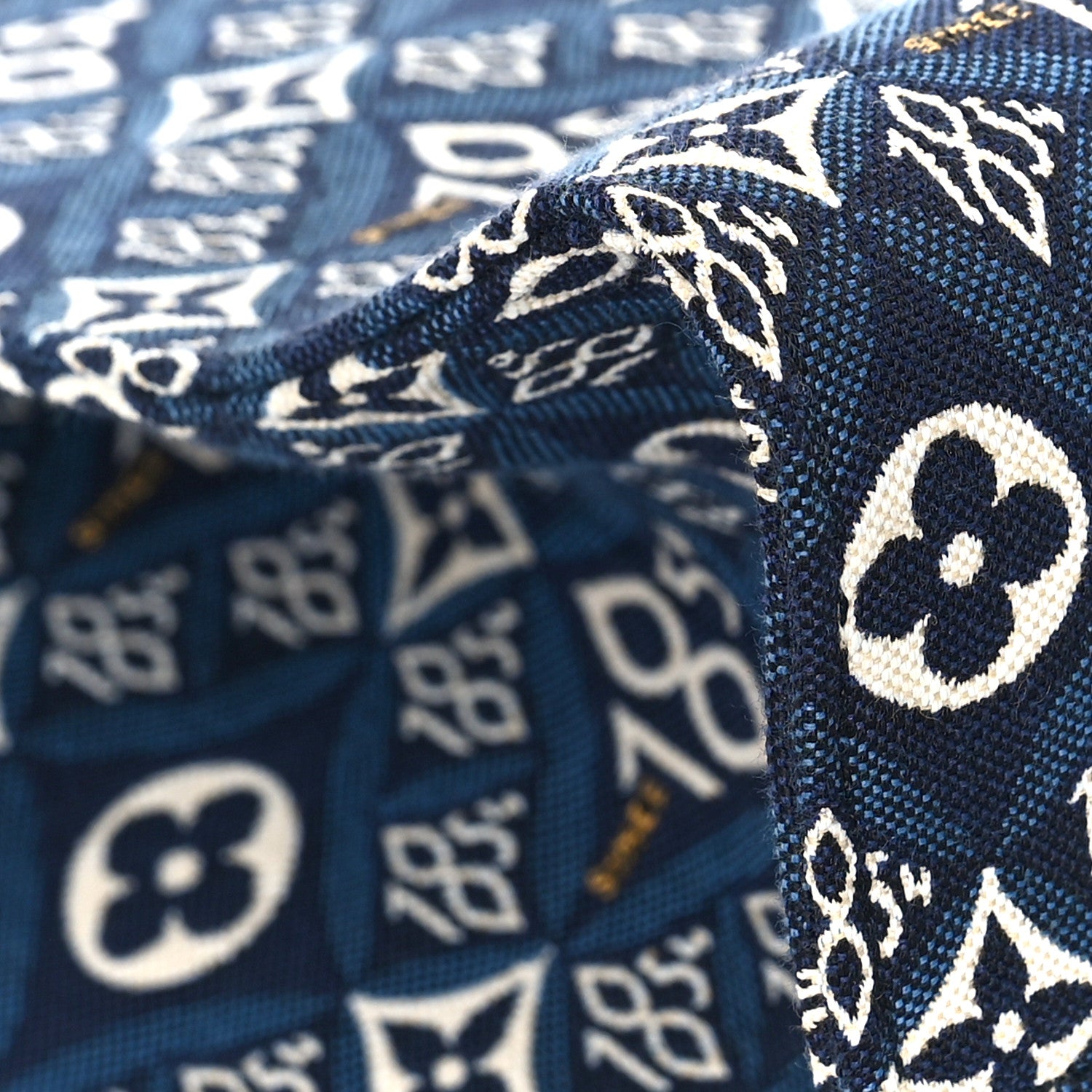 Louis Vuitton Jacquard Since 1854 Onthego MM Blue 6 of 7