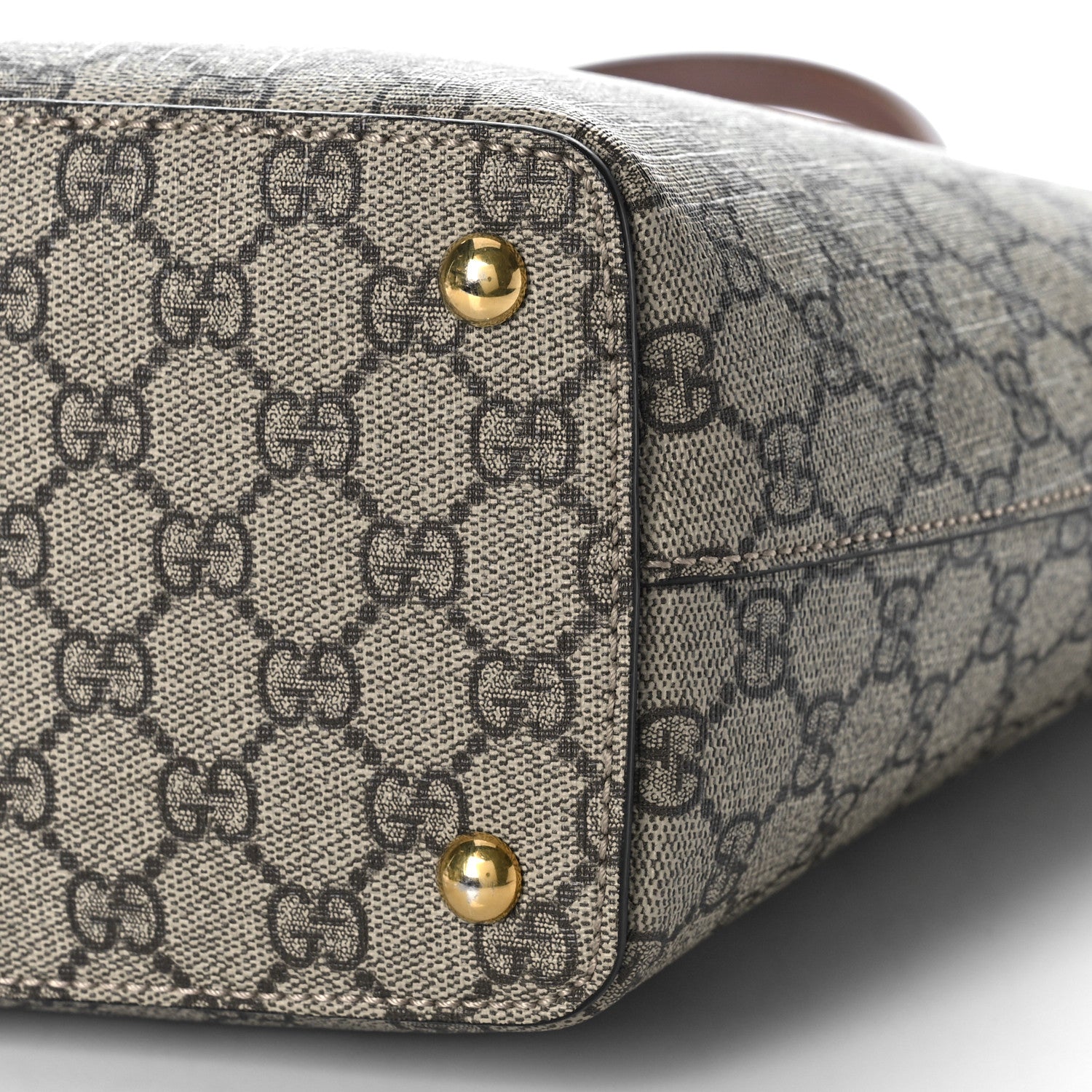 Gucci GG Supreme Monogram Medium Zippered Bucket Tote Beige Tuscany 11 of 13