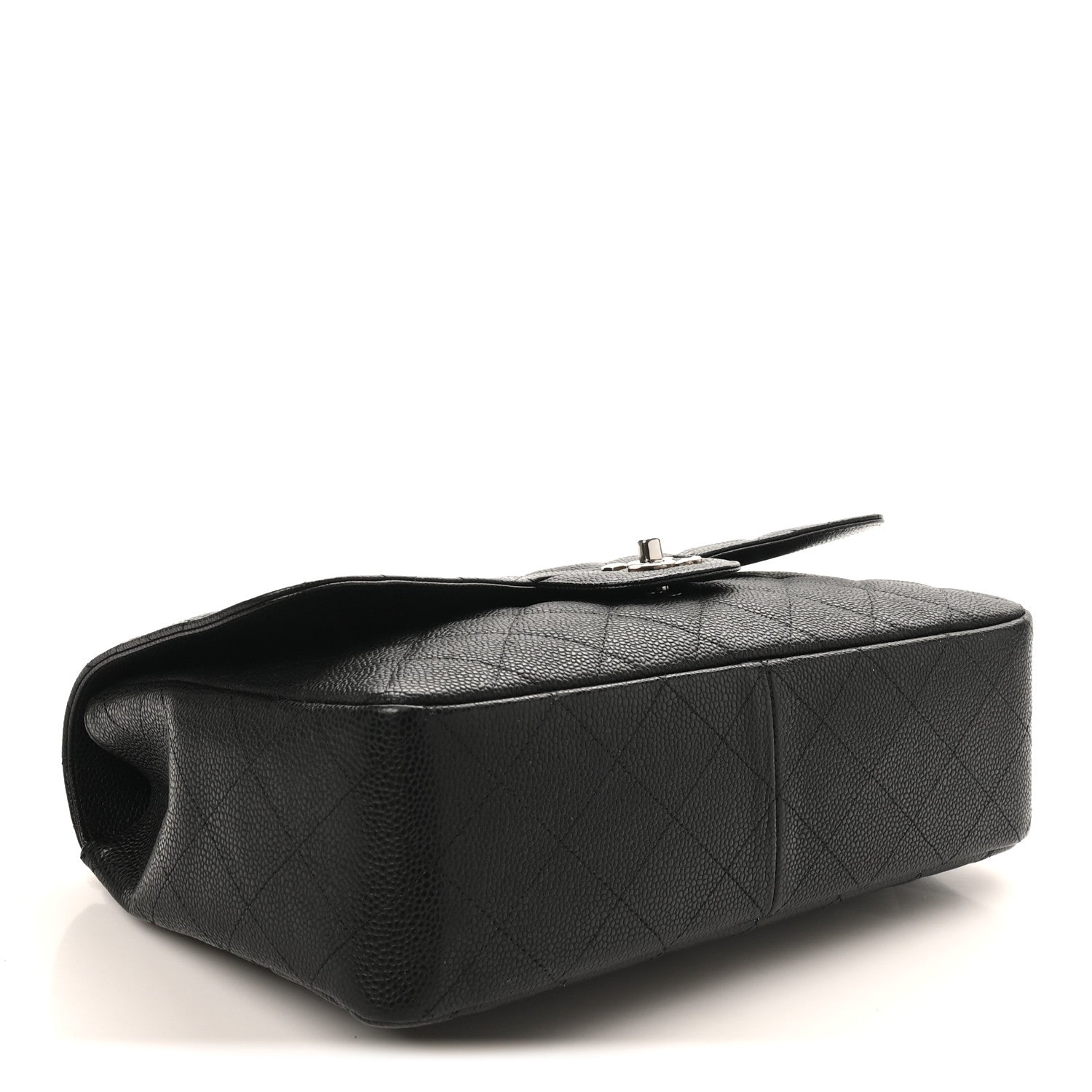 Chanel Caviar Quilted Jumbo Single Flap Black 4 of 10