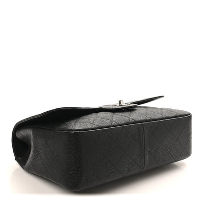 Chanel Caviar Quilted Jumbo Single Flap Black 4 of 10