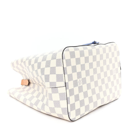 Louis Vuitton Damier Azur Braided Neonoe MM Blue 4 of 11