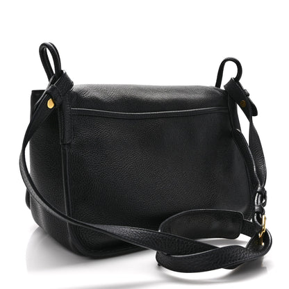 Prada Vitello Phenix Embossed Logo Bag Black 3 of 8