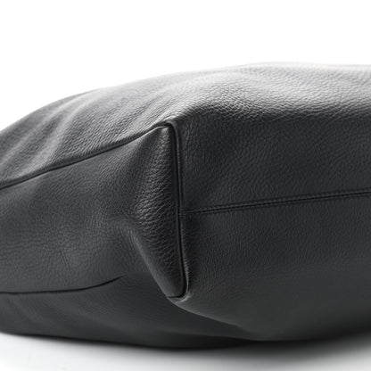 Burberry Grainy Leather Calfskin Hobo Black 6 of 8