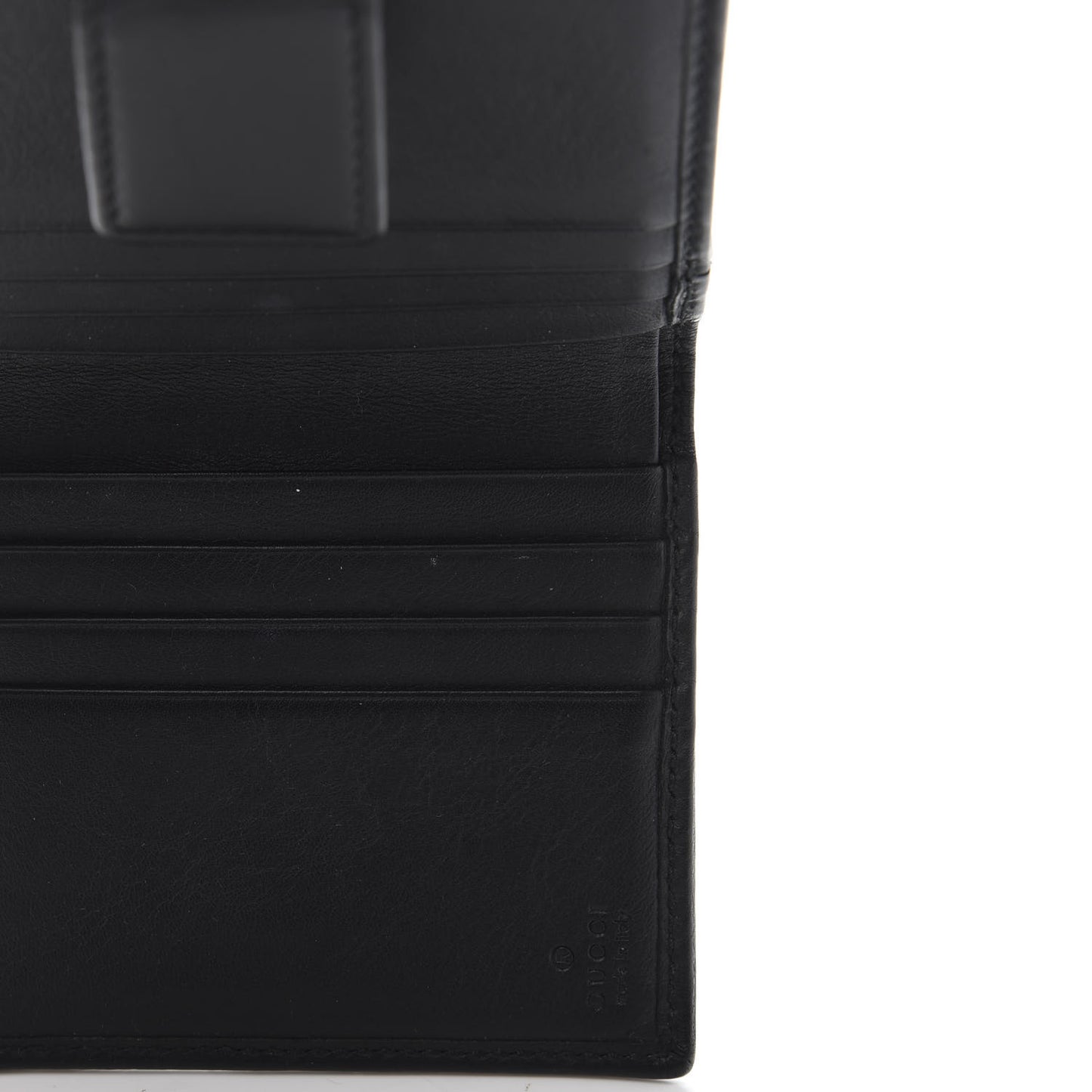Calfskin Swarovski Crystal Mini GG Sparkling French Flap Wallet Black