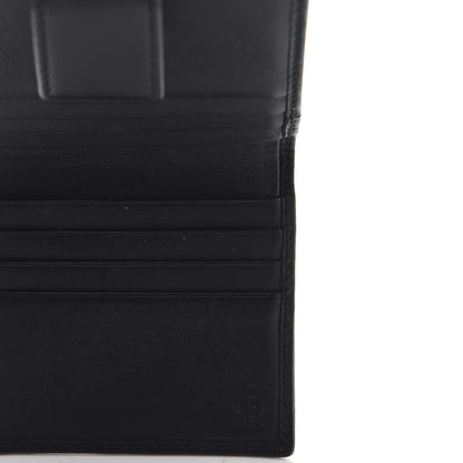 Gucci Calfskin Swarovski Crystal Mini GG Sparkling French Flap Wallet Black 8 of 12