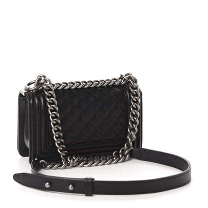 Chanel Caviar Quilted Small Boy Flap Black 3 of 10