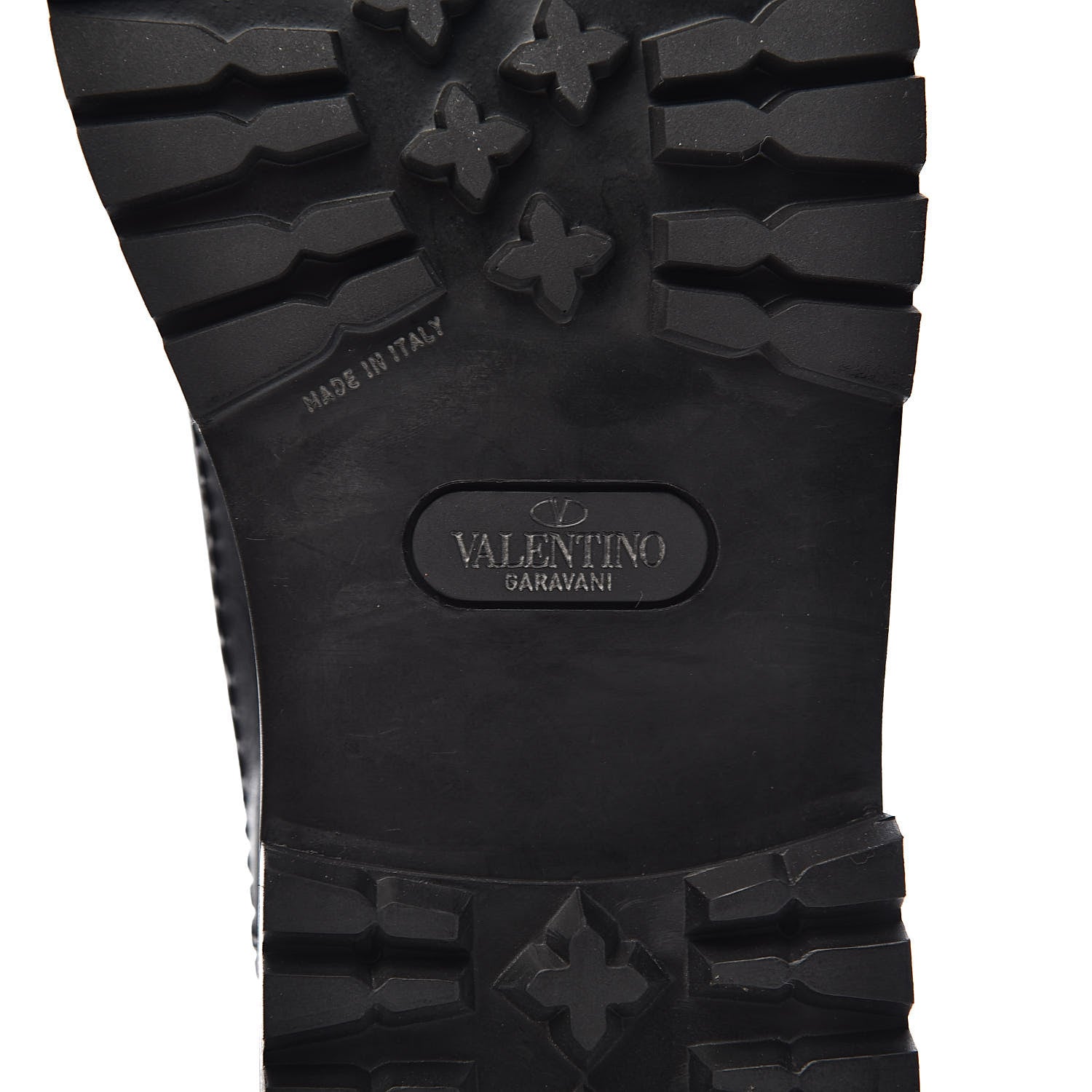 Valentino Garavani Calfskin Rockstud Mens Combat Boots 40 Black 8 of 12