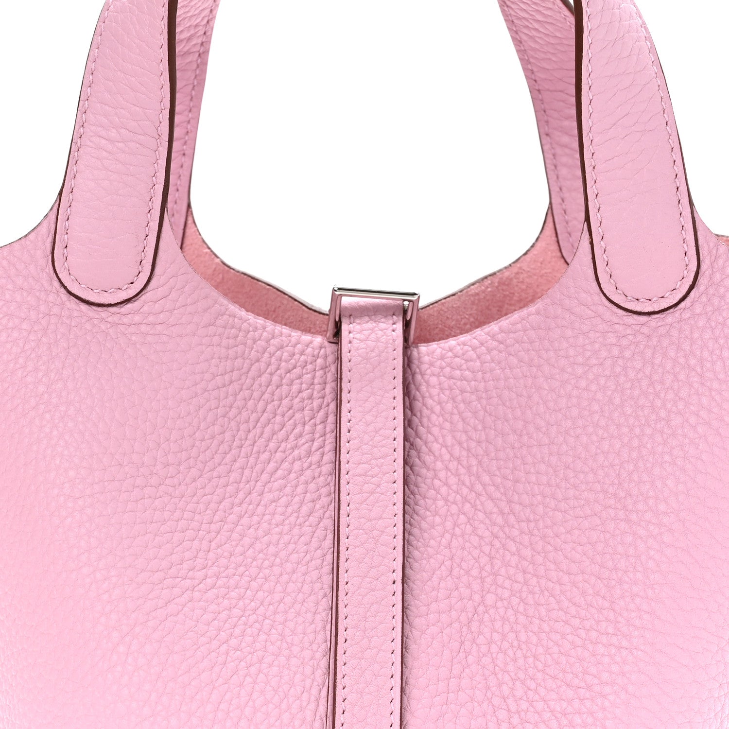 Hermes Taurillon Clemence Picotin Lock 18 PM Rose Sakura 8 of 13