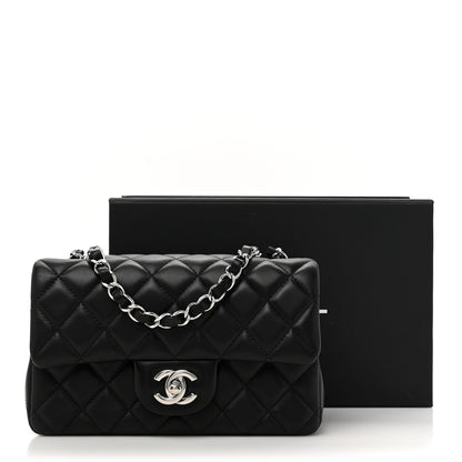 Chanel Lambskin Quilted Mini Rectangular Flap Black 11 of 11