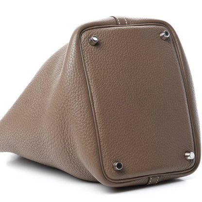 Hermes Taurillon Clemence Picotin Lock 18 PM Etoupe 6 of 11