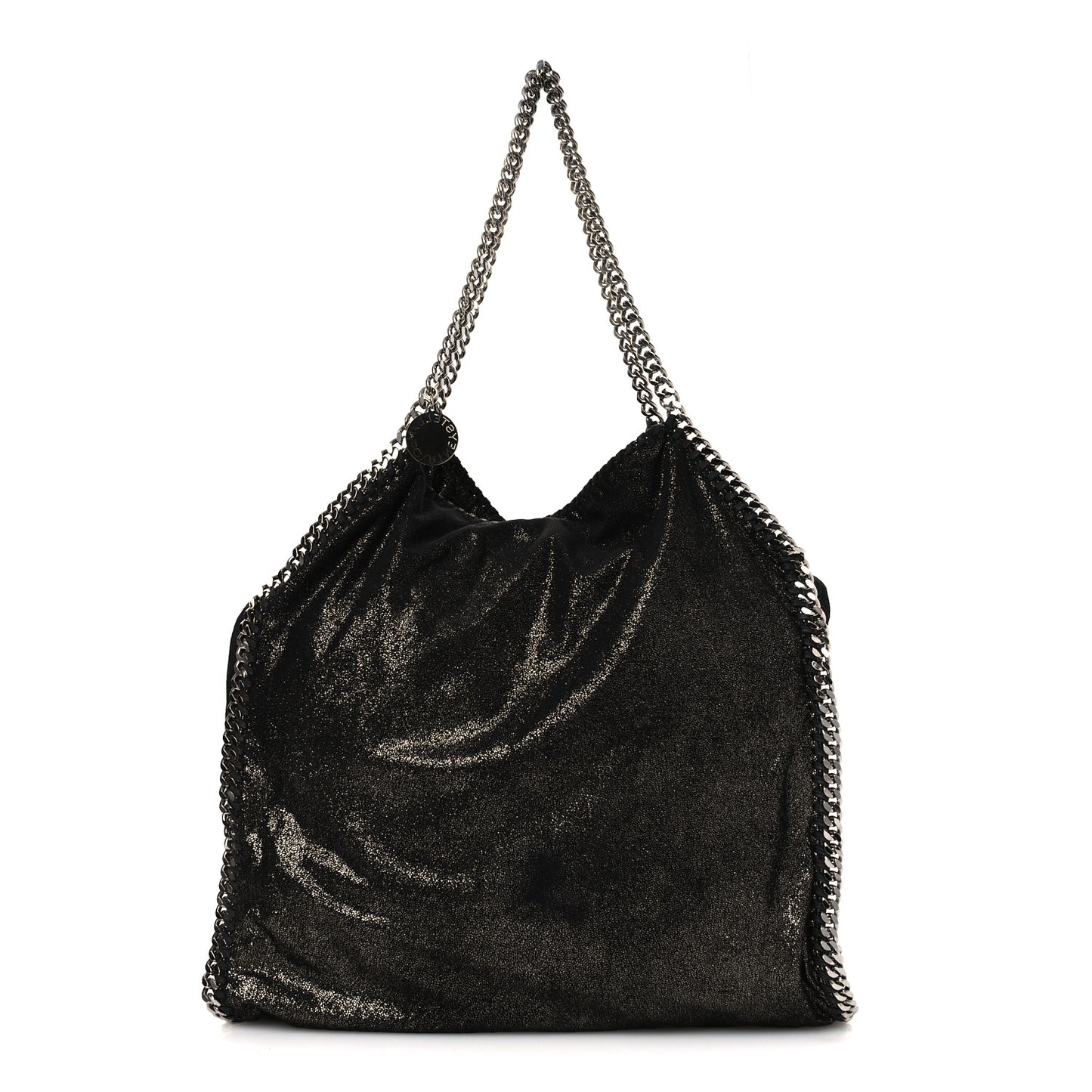Shaggy Deer Falabella Fold Over Tote Black