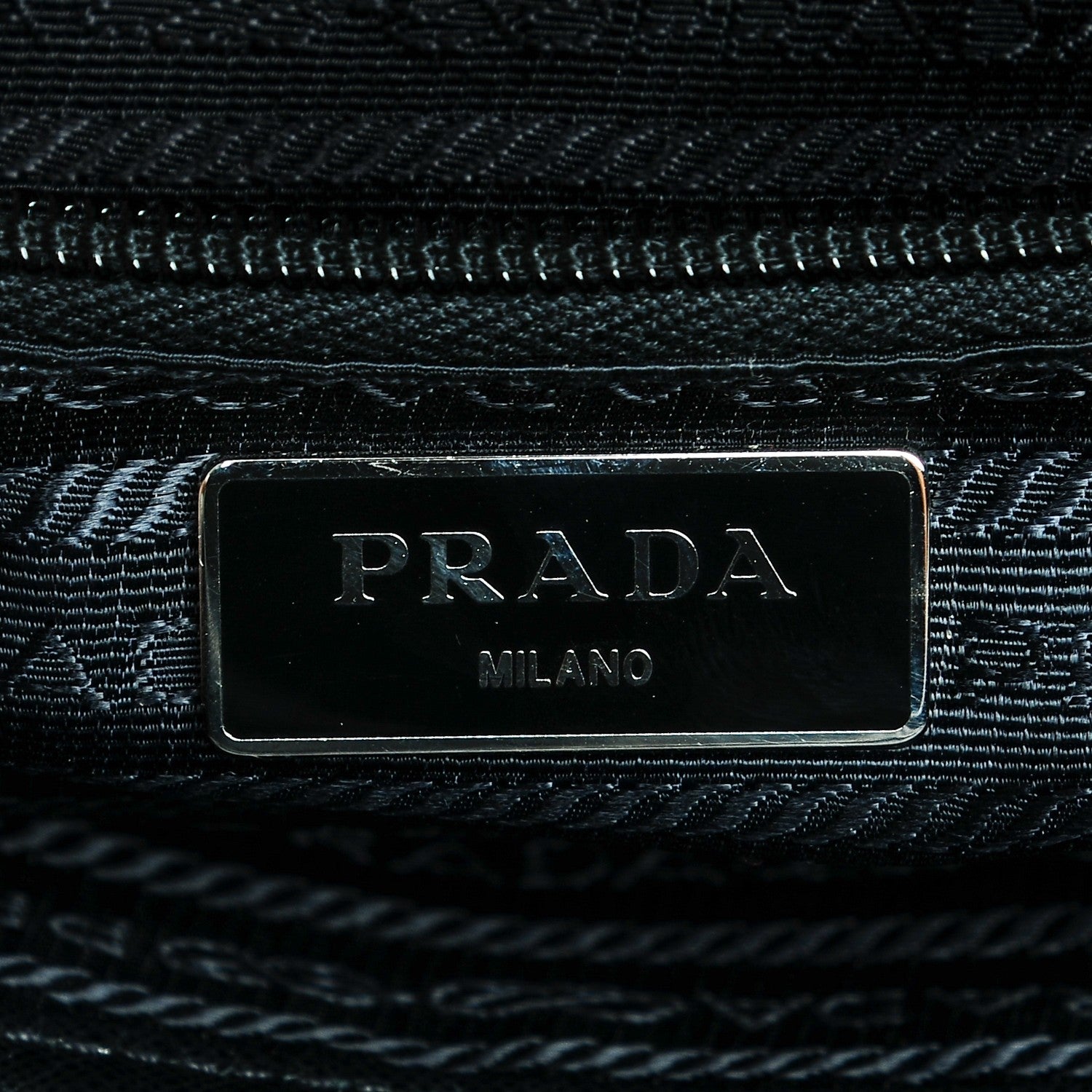 Prada Nylon Leopard Print Tote Backpack Miele Black 6 of 6