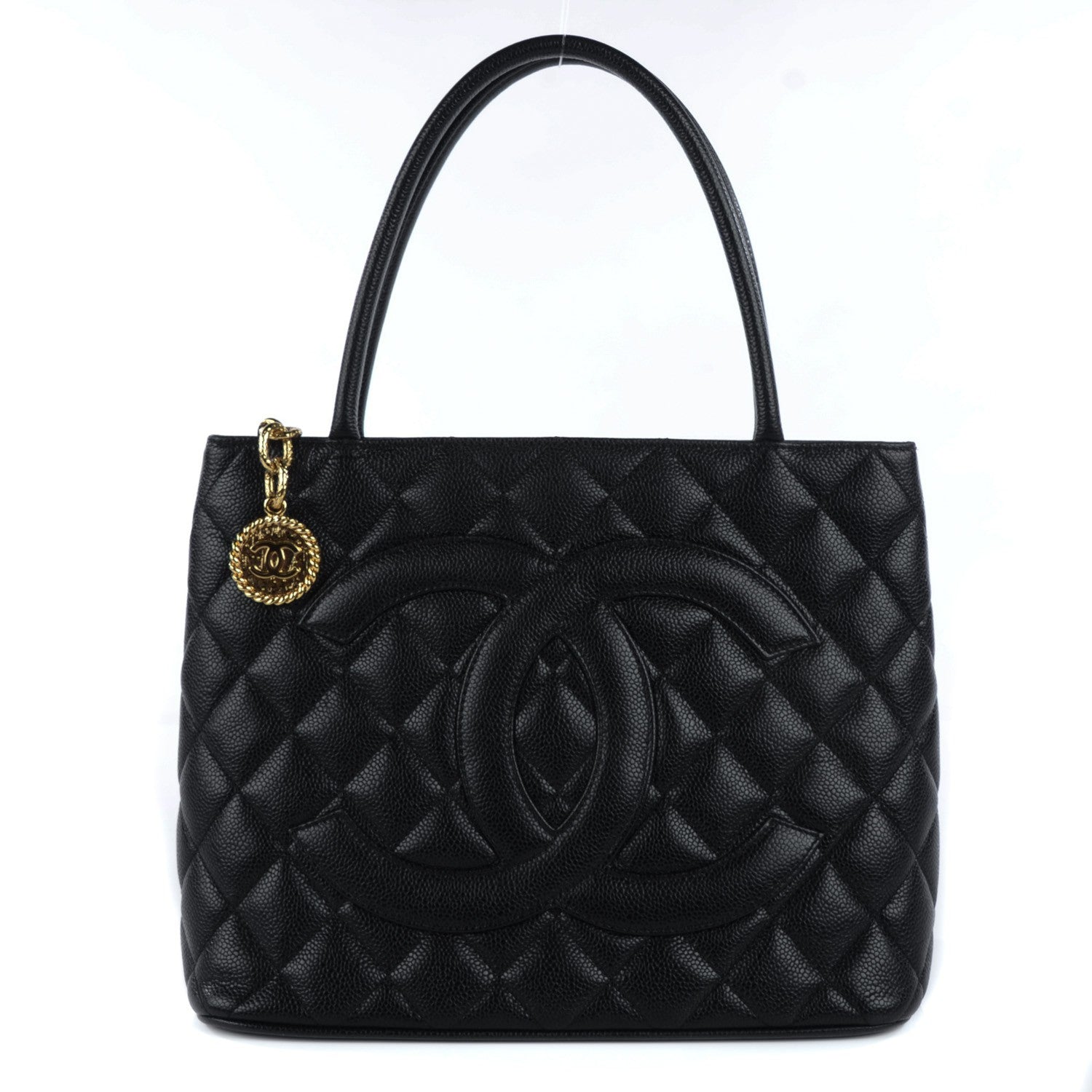 Chanel Caviar Quilted Medallion Tote Black 1 of 7