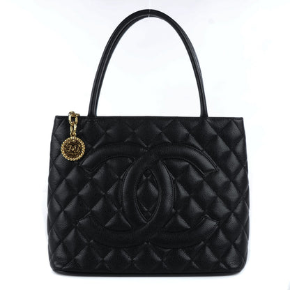 Chanel Caviar Quilted Medallion Tote Black 1 of 7