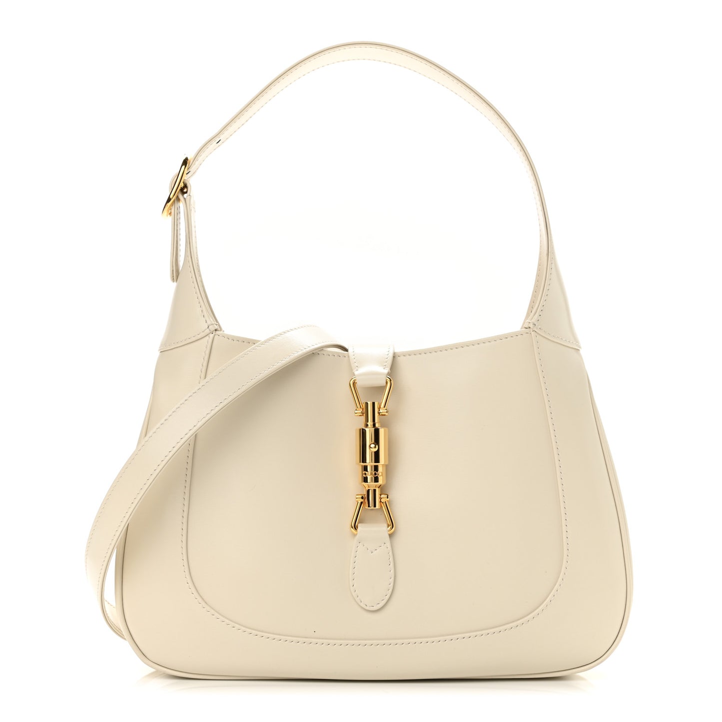 Boarded Dyana Lux Calfskin Small Jackie 1961 Hobo Mystic White