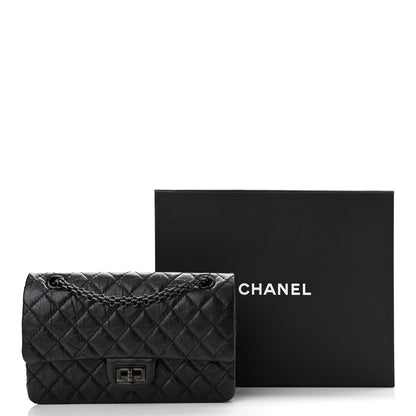 Chanel Aged Calfskin Quilted 2.55 Reissue 225 Flap So Black 11 of 11