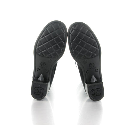 Chanel Rubber Camellia Rain Boots 37 Black 5 of 7