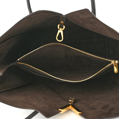 Louis Vuitton Calfskin Monogram Kimono Tote Black 5 of 14