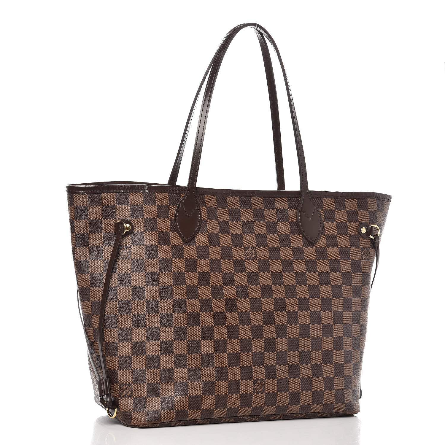 Louis Vuitton Damier Ebene Neo Neverfull MM Rose Ballerine 3 of 13
