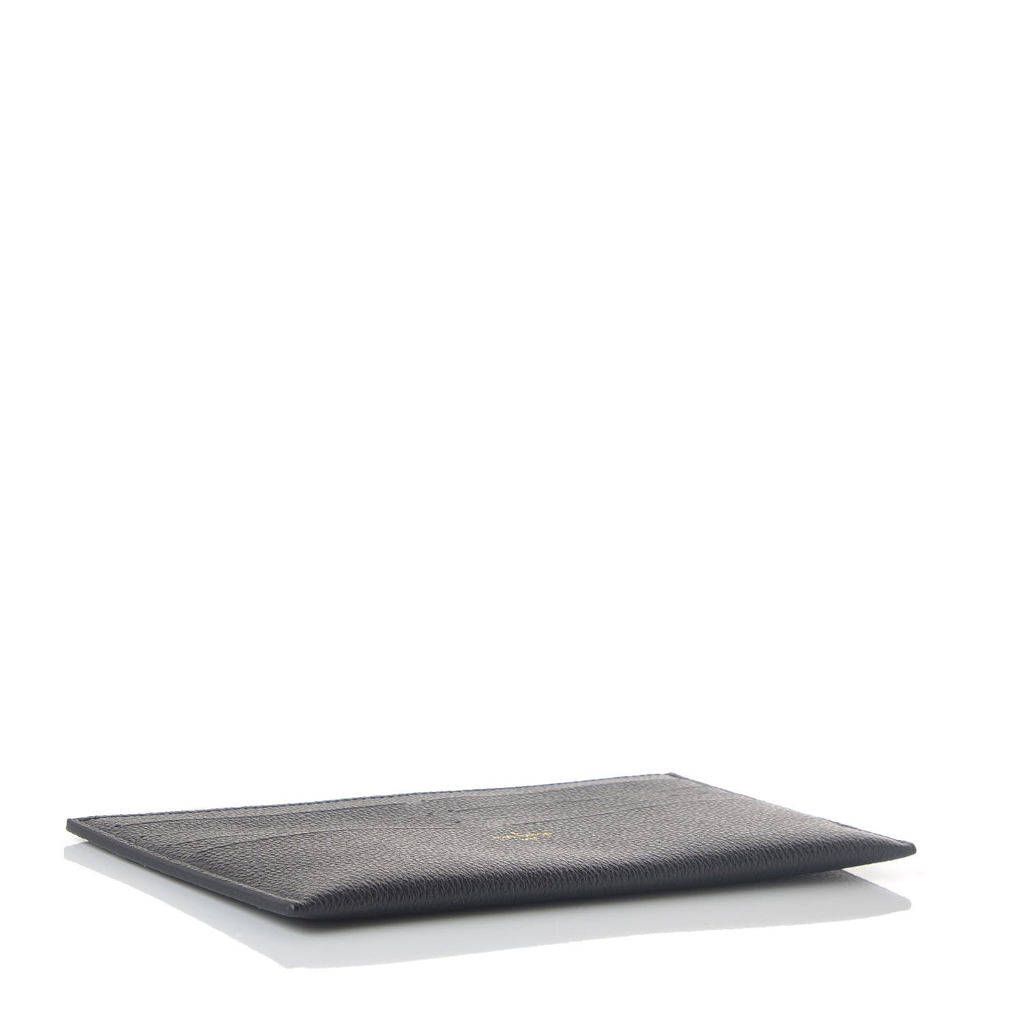 Calfskin Felicie Chain Wallet Card Holder Insert Black