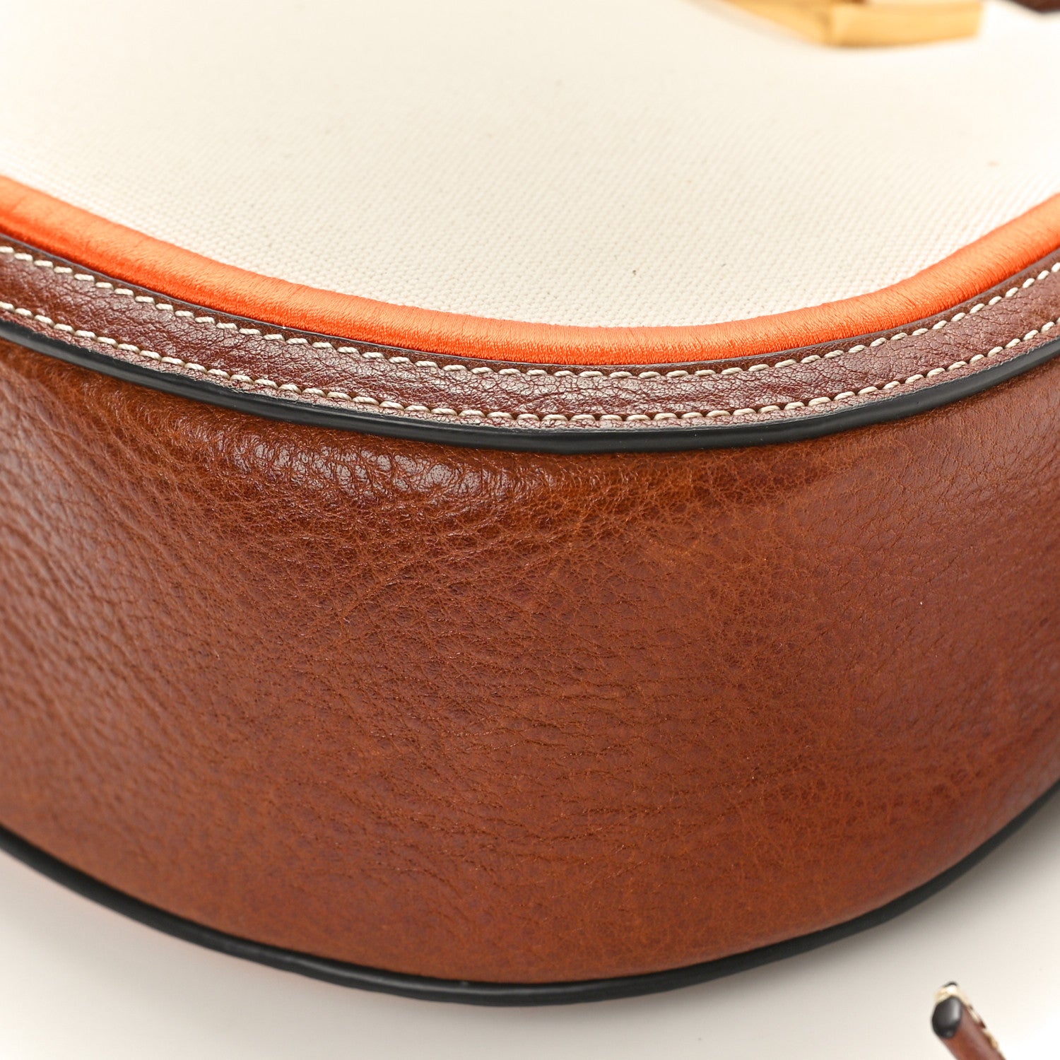 Mulberry Canvas Calfskin Mini Iris Hobo Ecru Oak Orange 9 of 9