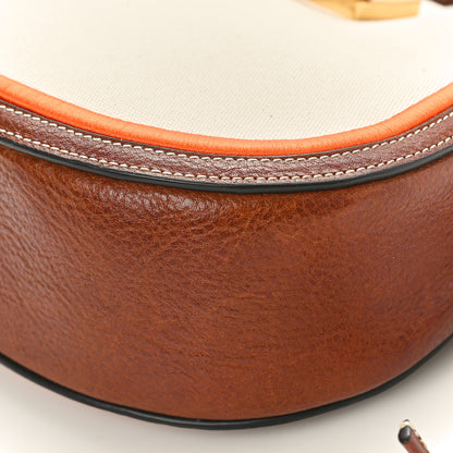 Mulberry Canvas Calfskin Mini Iris Hobo Ecru Oak Orange 9 of 9