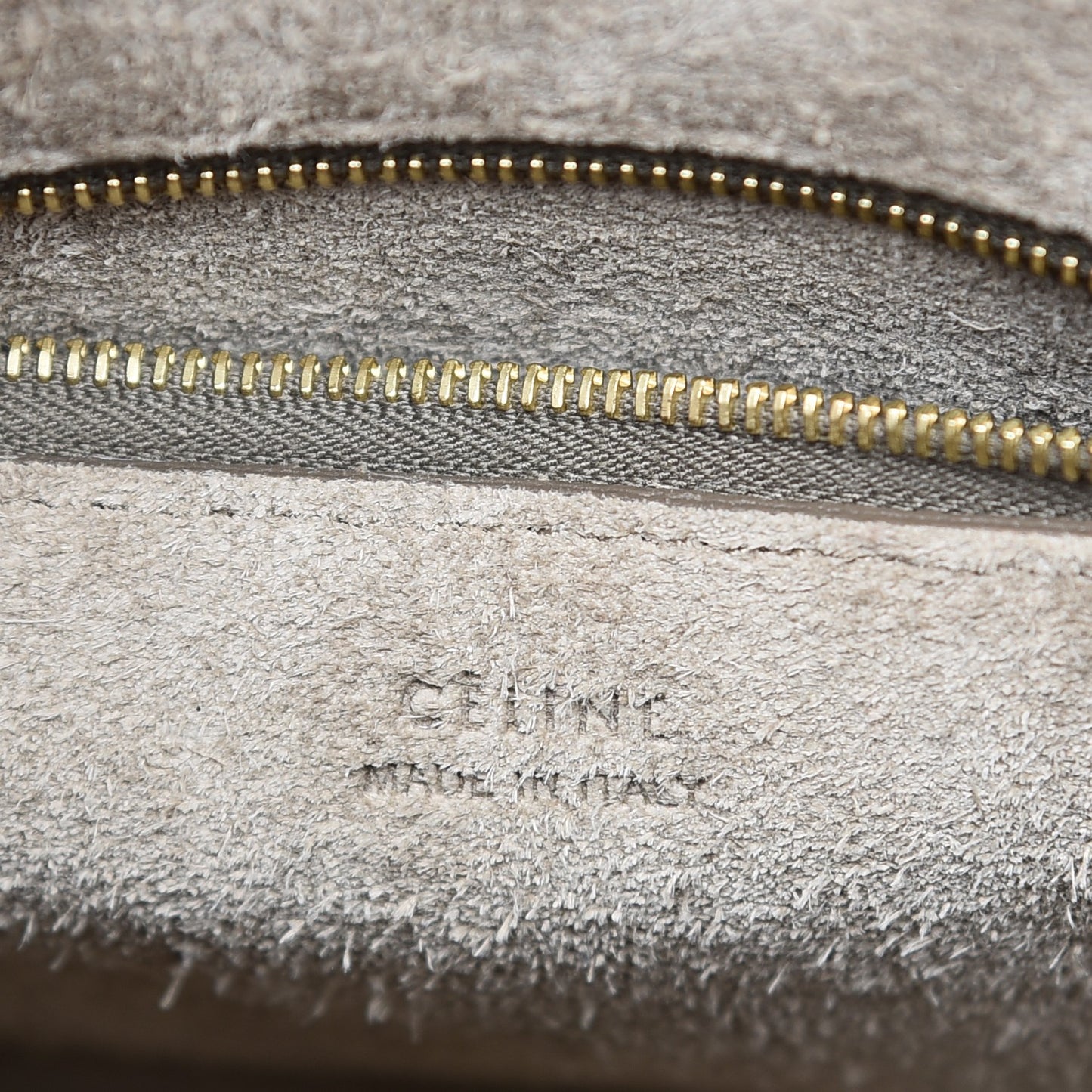 Goatskin Small Sangle Bucket Bag Dark Taupe