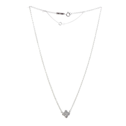 Cartier 18K White Gold Diamond .41ctw Hindu Floral Pendant Necklace 3 of 5
