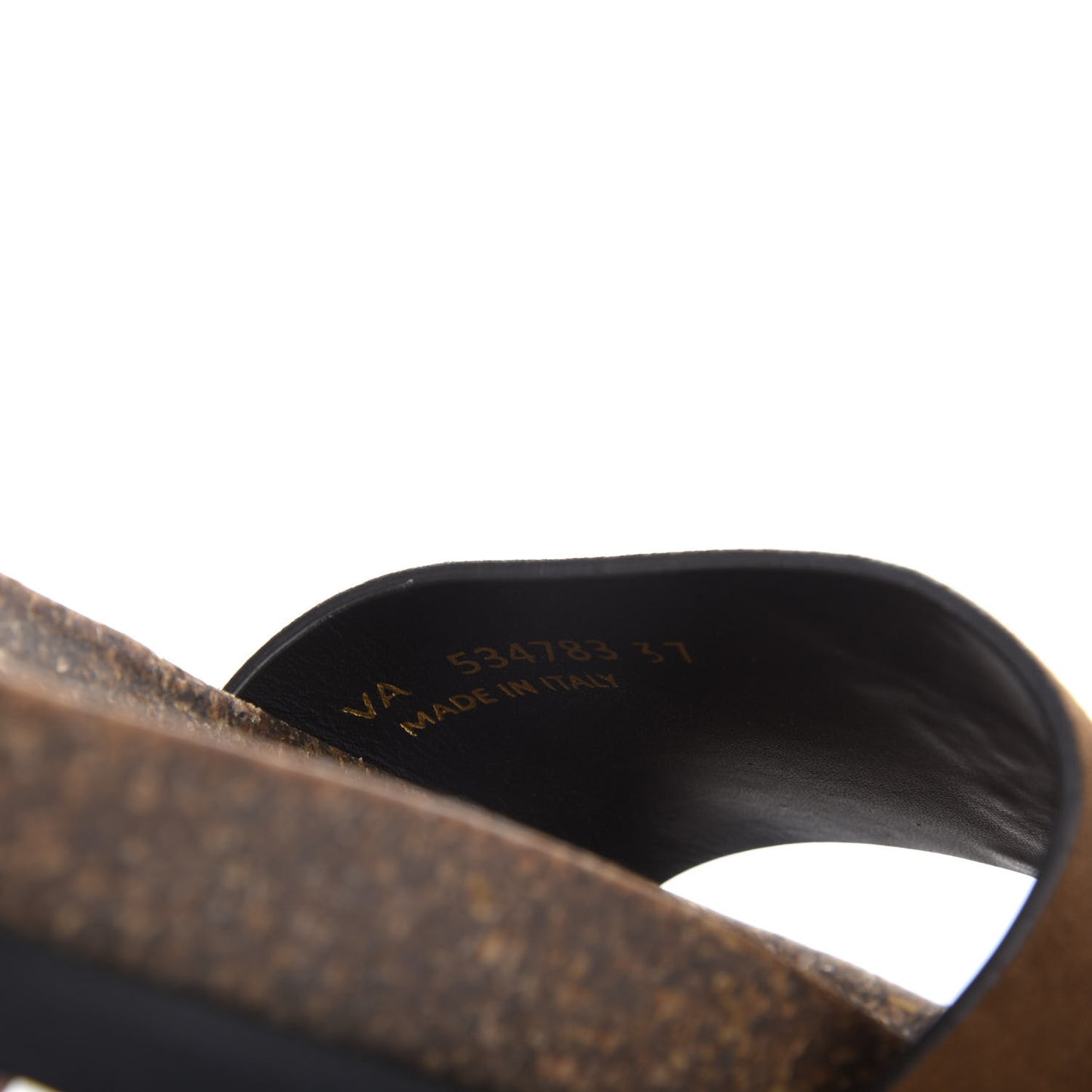 Suede Joan Slide Sandals 37 Brown
