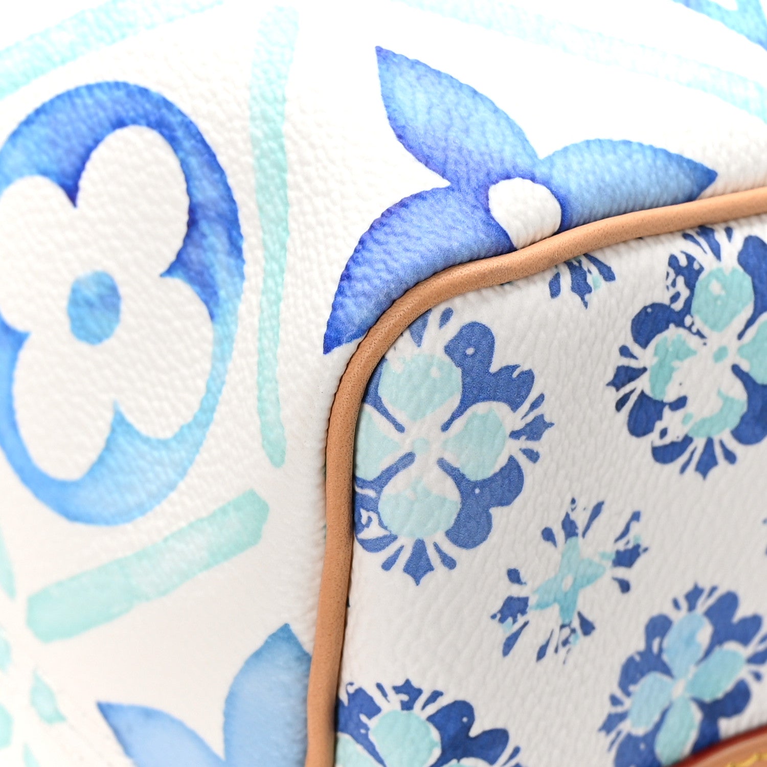 Louis Vuitton Monogram Tiles By The Pool Speedy Bandouliere 25 Lagoon Blue 11 of 12