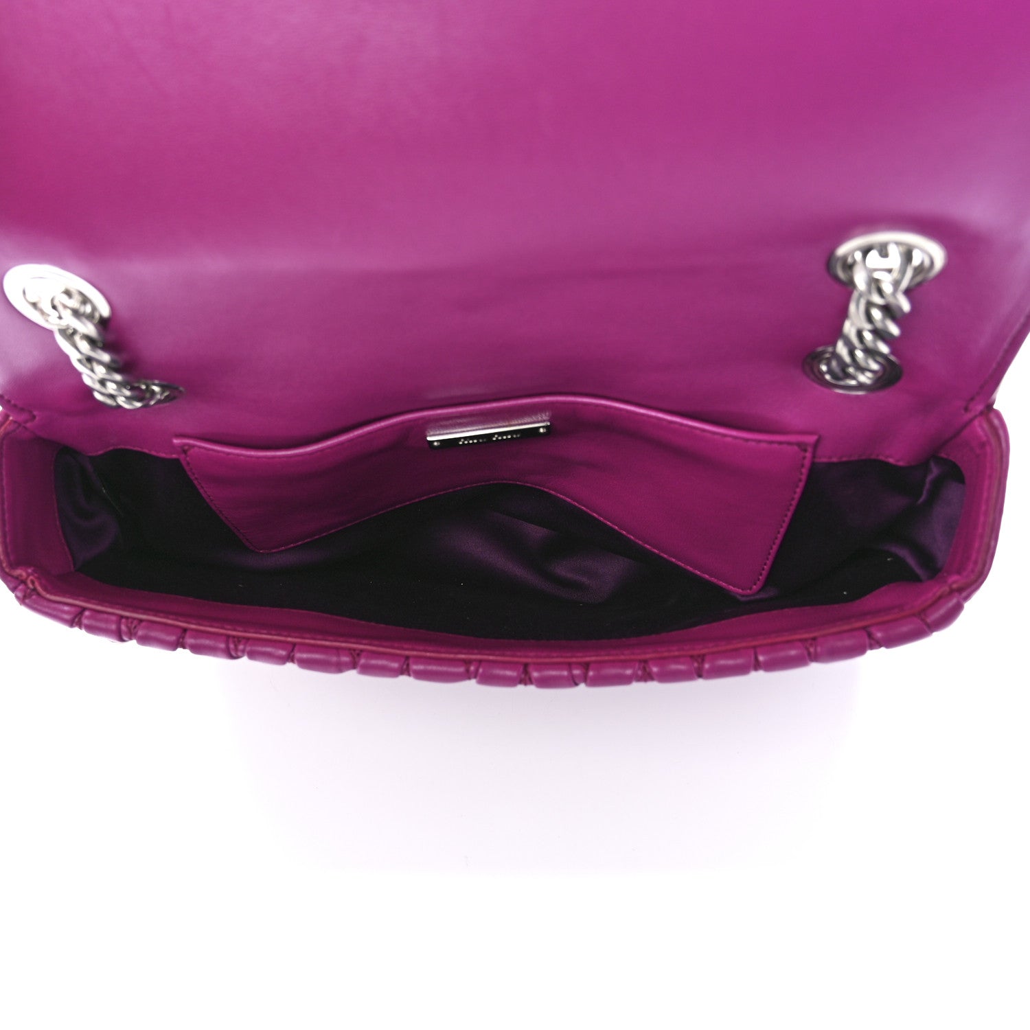 Miu Miu Nappa Matelasse Chain Flap Shoulder Bag Dalia 5 of 12