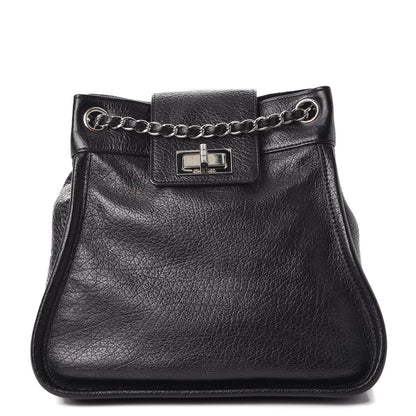 Chanel Grained Calfskin Mademoiselle Accordion Flap Black 1 of 9