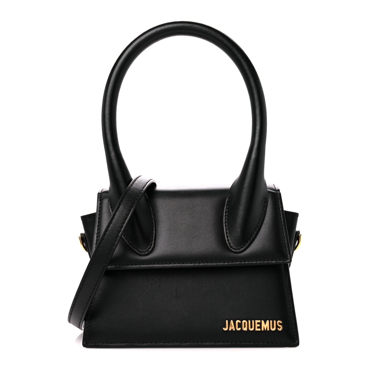Smooth Calfskin Le Chiquito Moyen Black