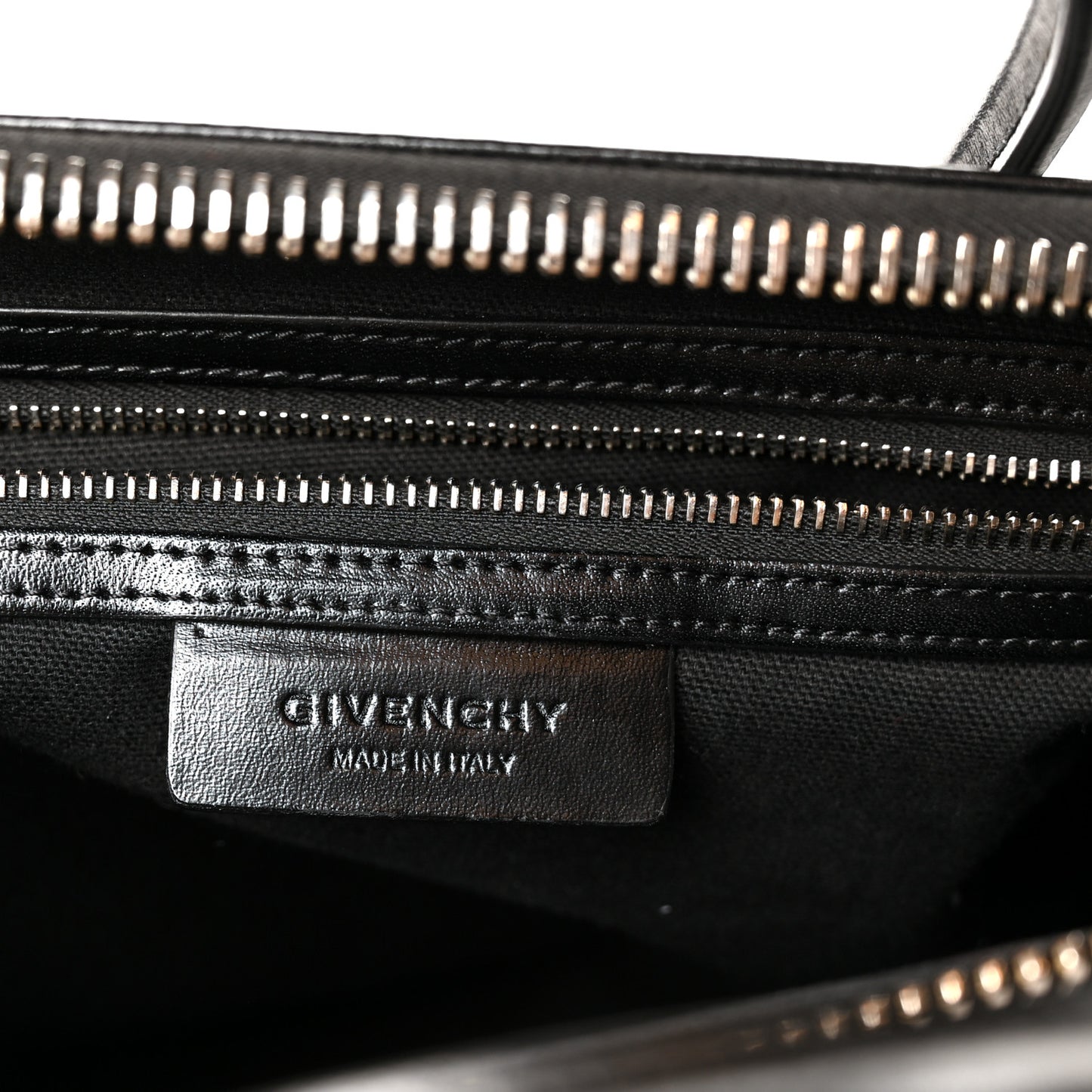 Shiny Lord Calfskin Medium Antigona Black