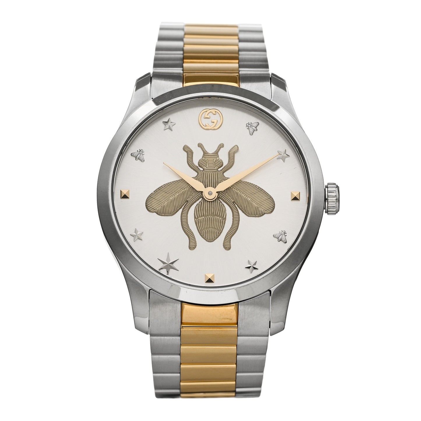 Stainless Steel 38mm G-Timeless Two Tone Bee Quartz Watch