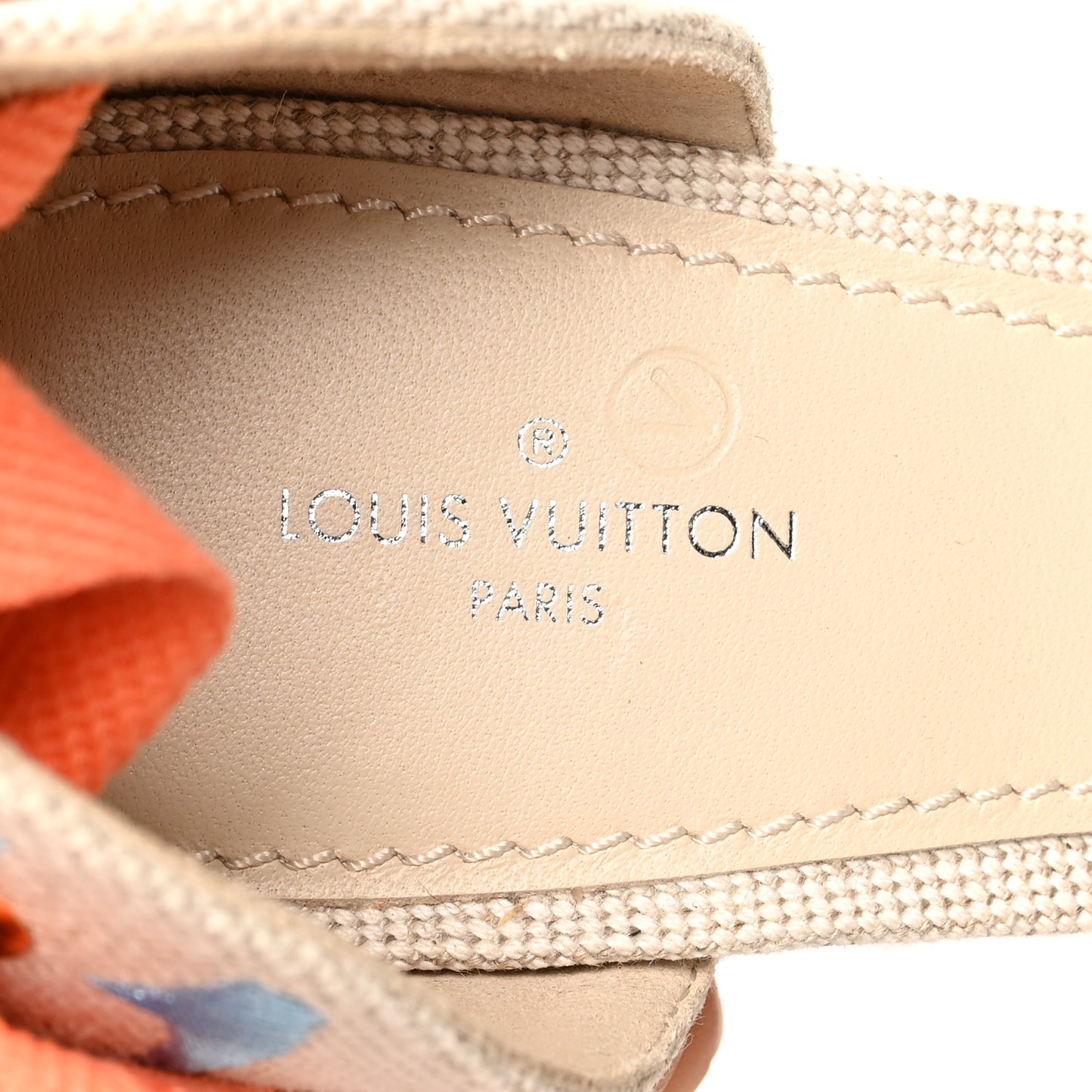 Canvas Monogram Starboard Wedge Espadrilles 40 Blue