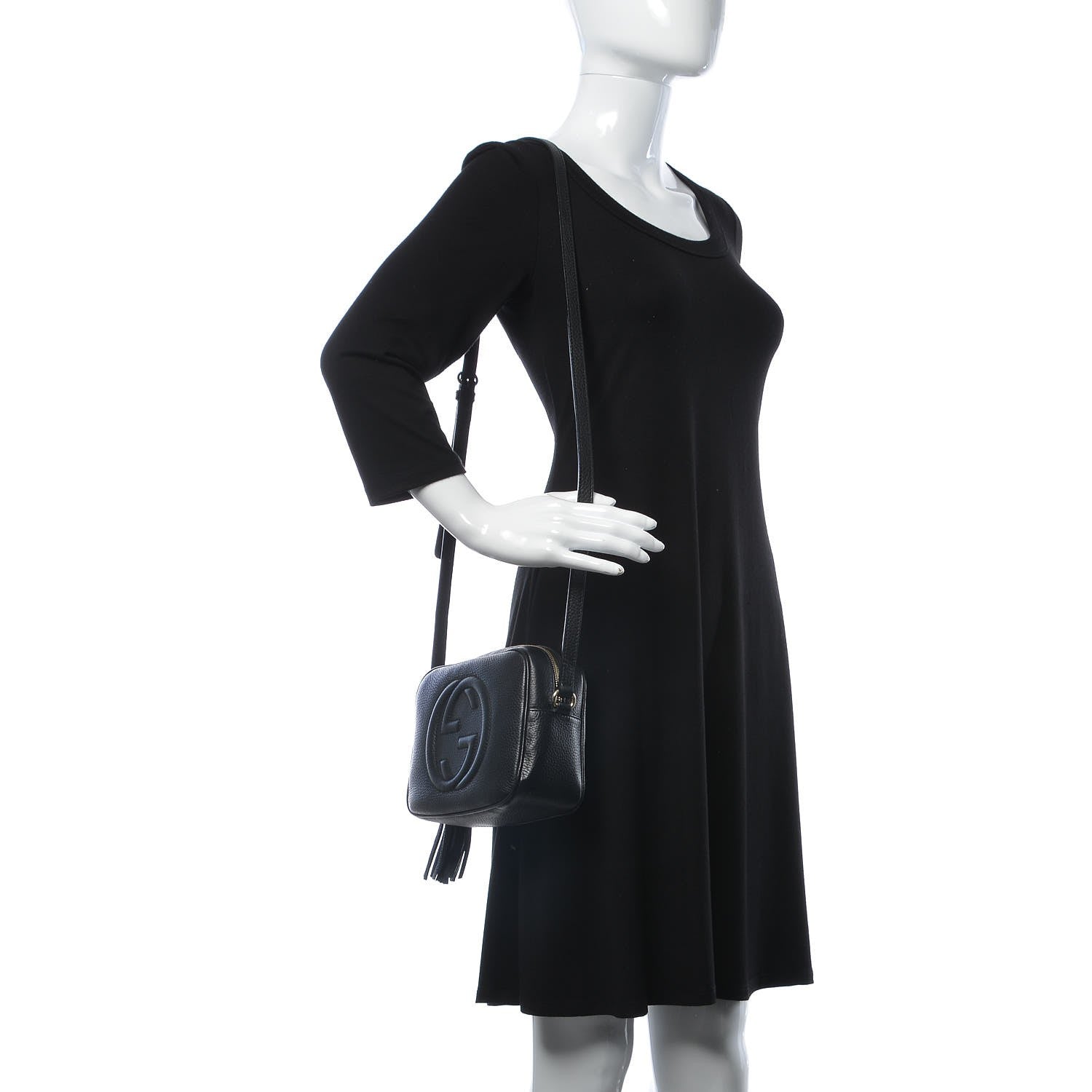Gucci Pebbled Calfskin Small Soho Disco Bag Black 2 of 14