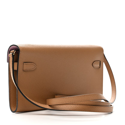Hermes Epsom Verso Kelly Wallet To Go Chai Mauve Sylvestre 3 of 10