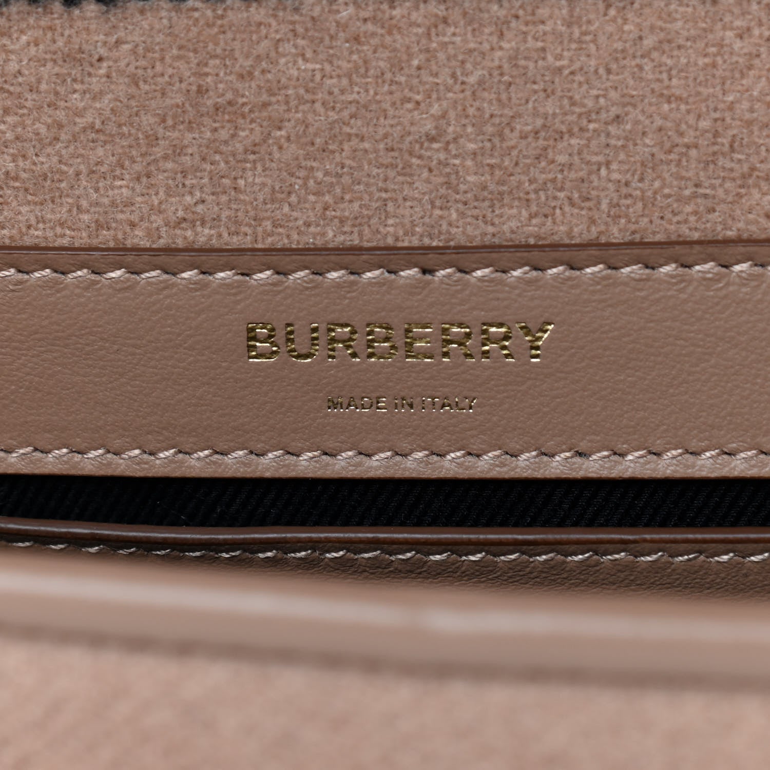 Burberry Wool Striped Small Lola Bag Beige 6 of 9