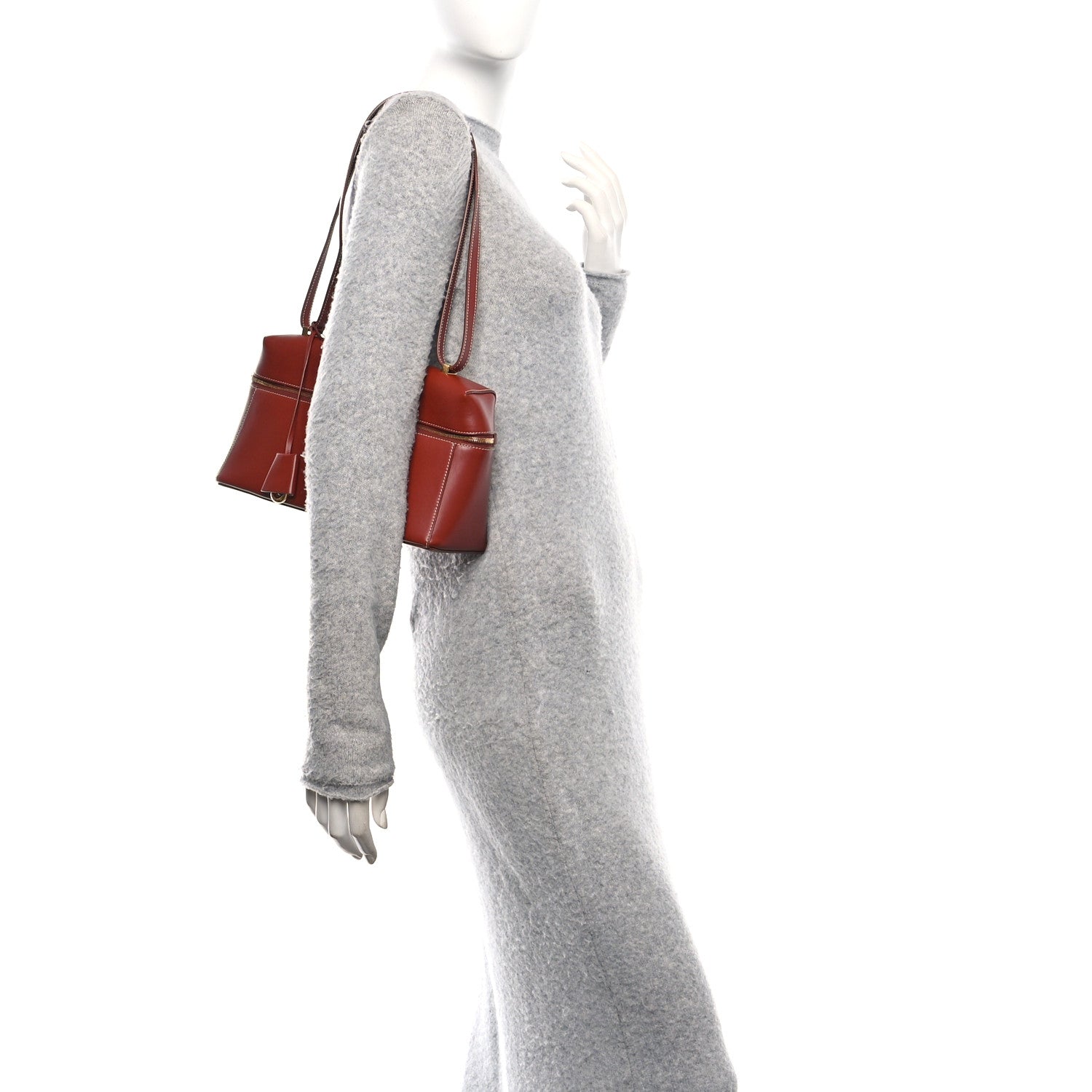 Loro Piana Saddle Calfskin Extra Bag L27 Deep Kummel 3 of 27