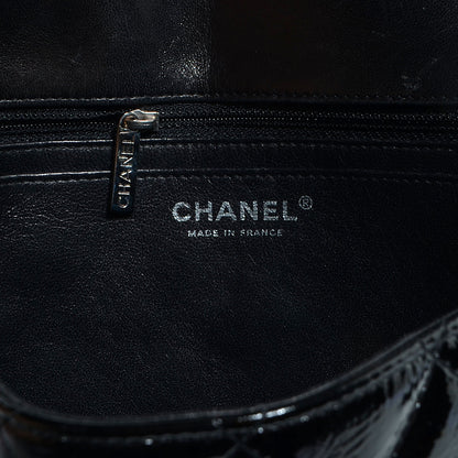 Chanel Distressed Patent Jumbo Single Flap Black 7 of 9