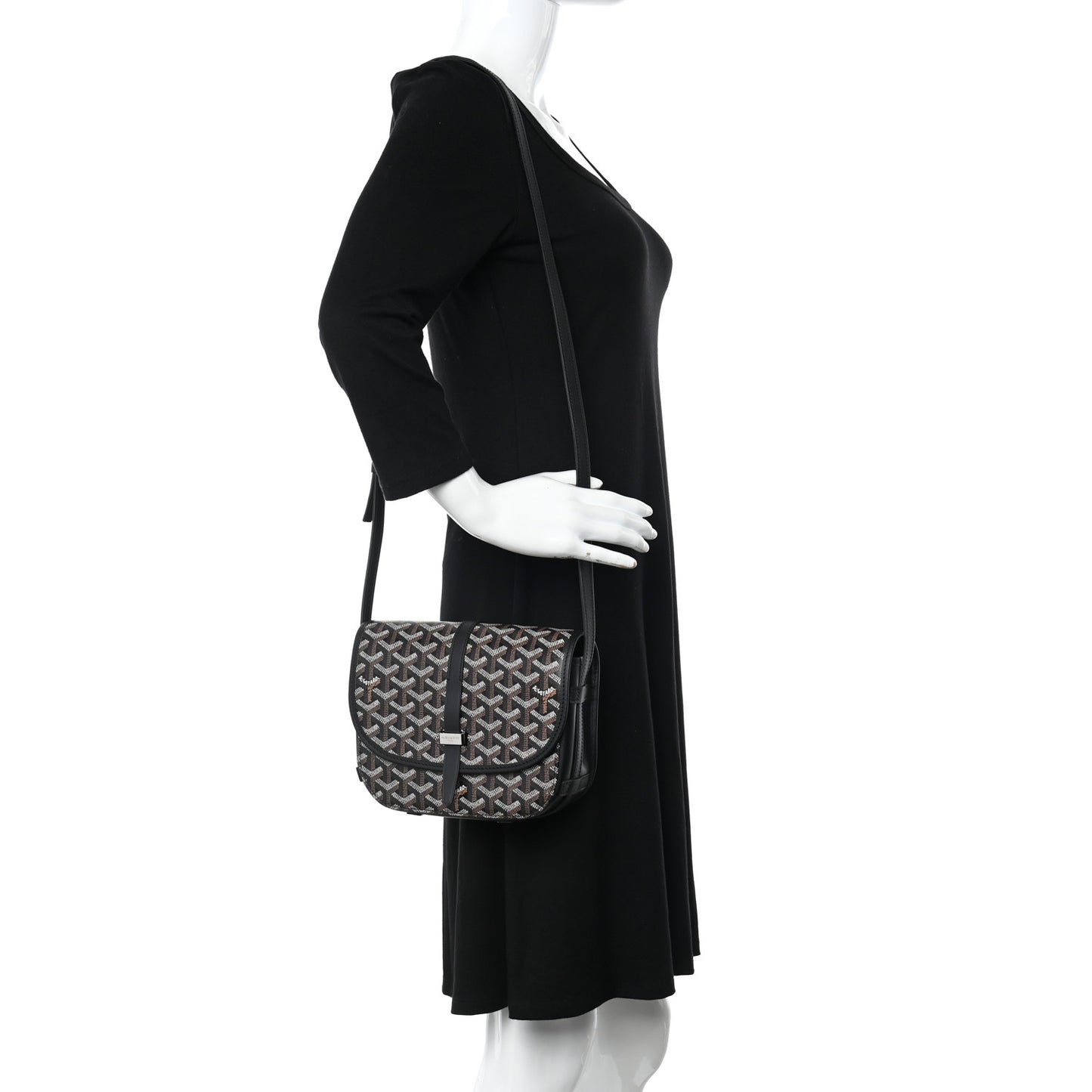 Goyardine Belvedere II PM Messenger Bag Black