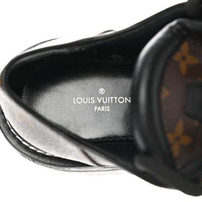 Louis Vuitton Monogram Calfskin Beaubourg Platform Derby Shoes 38 Brown 8 of 9