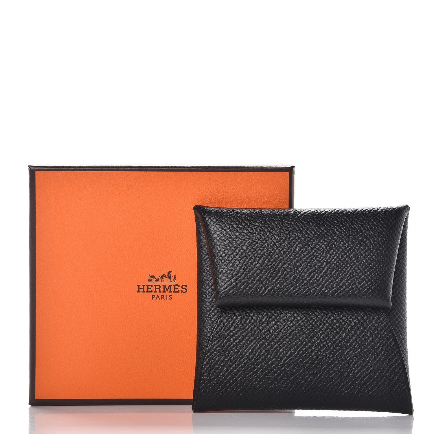 Hermes Epsom Bastia Coin Purse Black 8 of 8