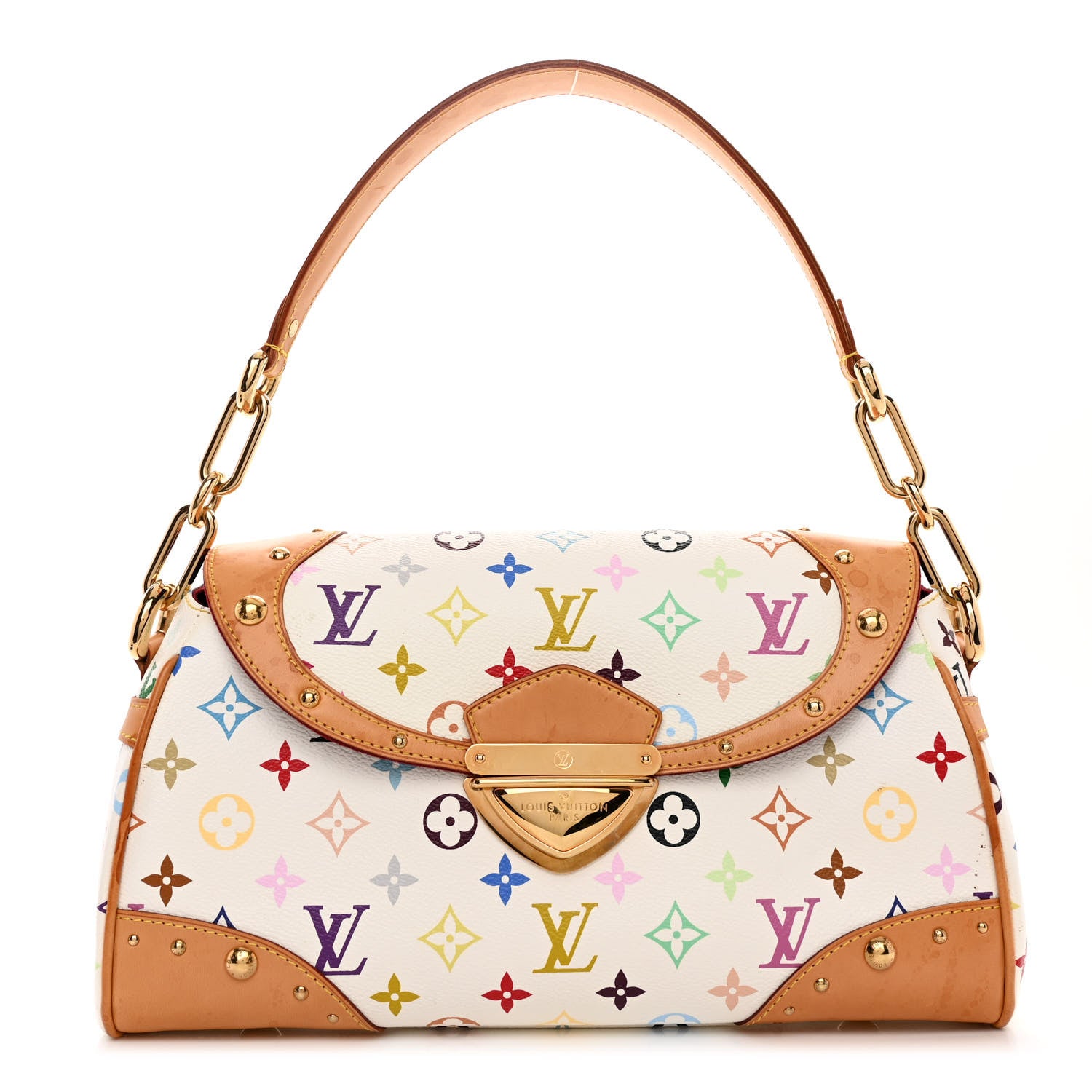 Louis Vuitton Monogram Multicolor Beverly MM White 1 of 10