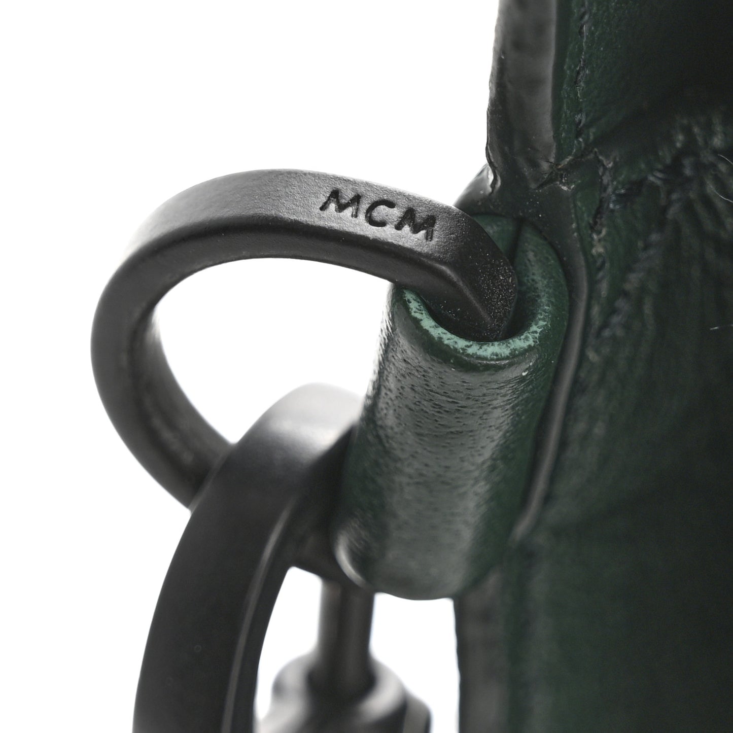 Calfskin Ottomar Wristlet Pouch Forest Green