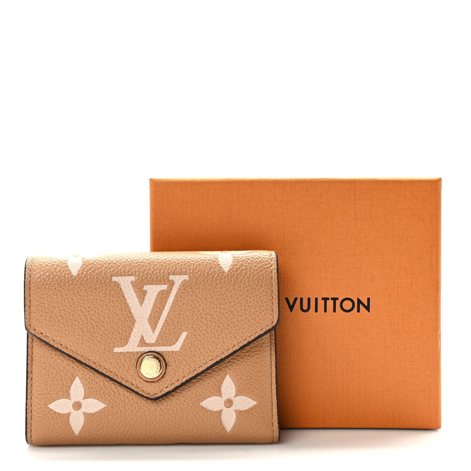 Louis Vuitton Empreinte Monogram Giant Victorine Wallet Arizona Creme 7 of 7