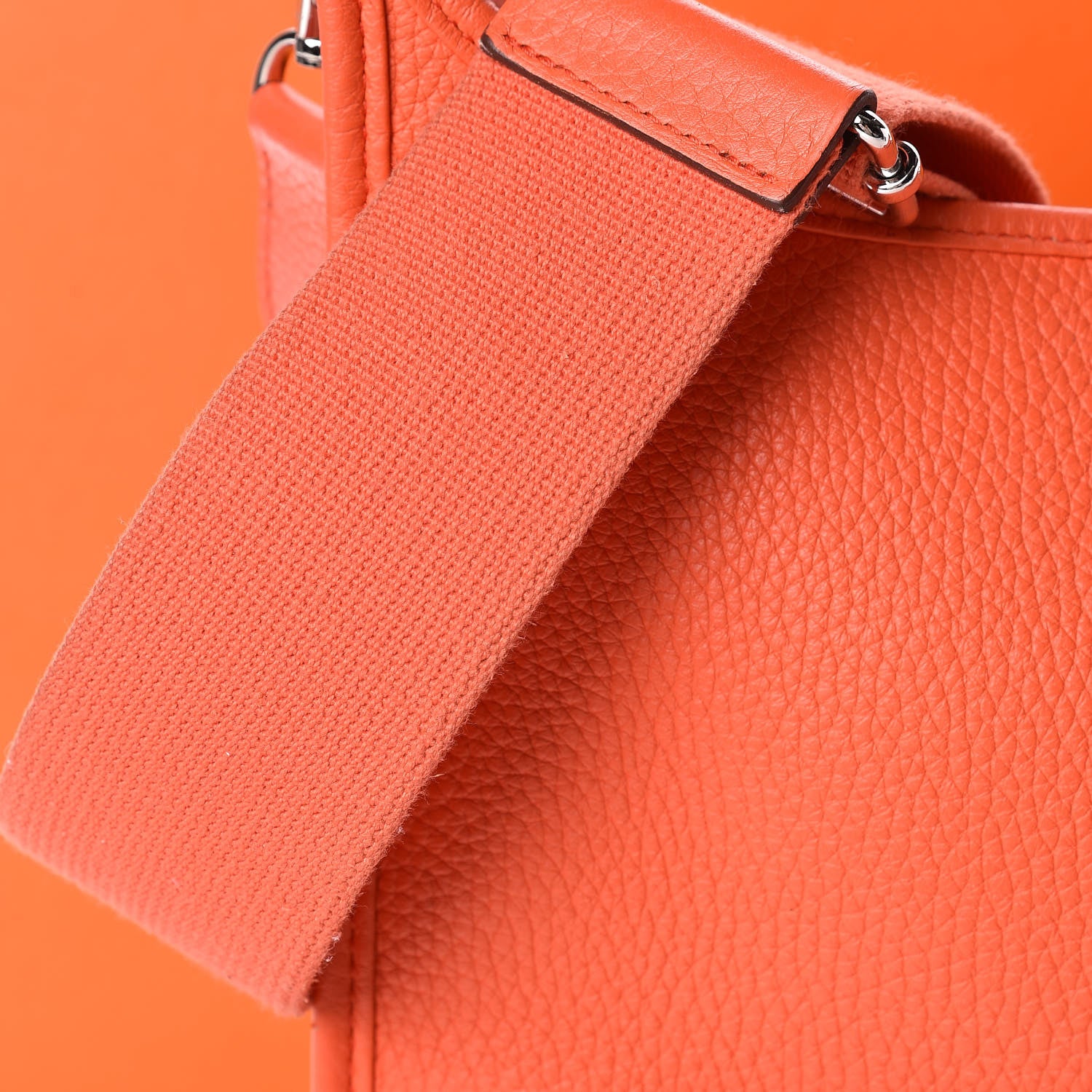 Hermes Taurillon Clemence Evelyne III PM Orange Poppy 17 of 20