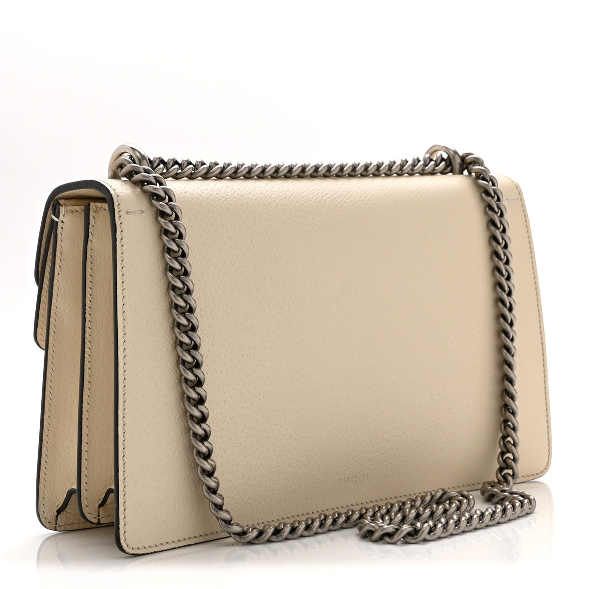 Gucci Textured Calfskin Crystal Small Dionysus Shoulder Bag Mystic White 3 of 12